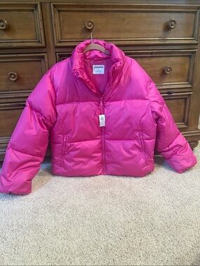 Old Navy Pink Puffer Coat